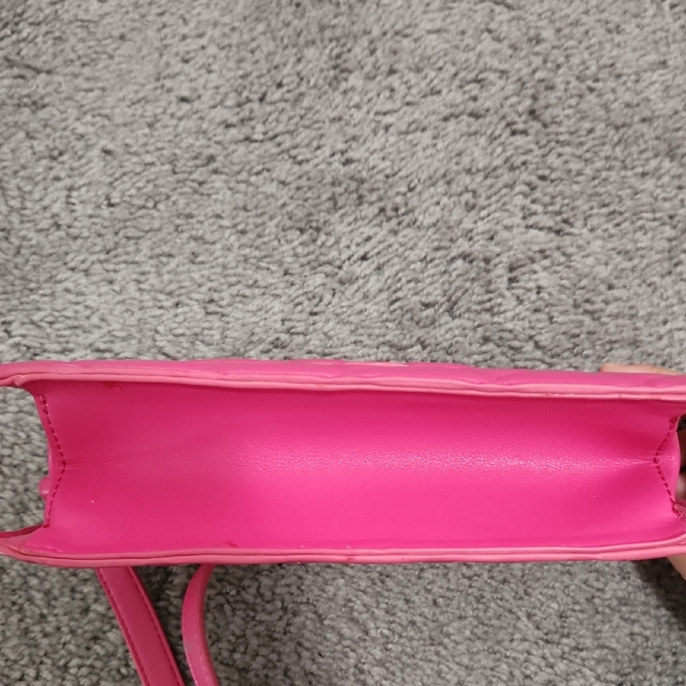 Forever 21 Pink Quilted Shoulder Bag/Purse With Adjustable Straps | One Size - Picture 8 of 11